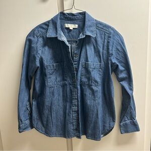 LOFT Indigo Denim Shirt